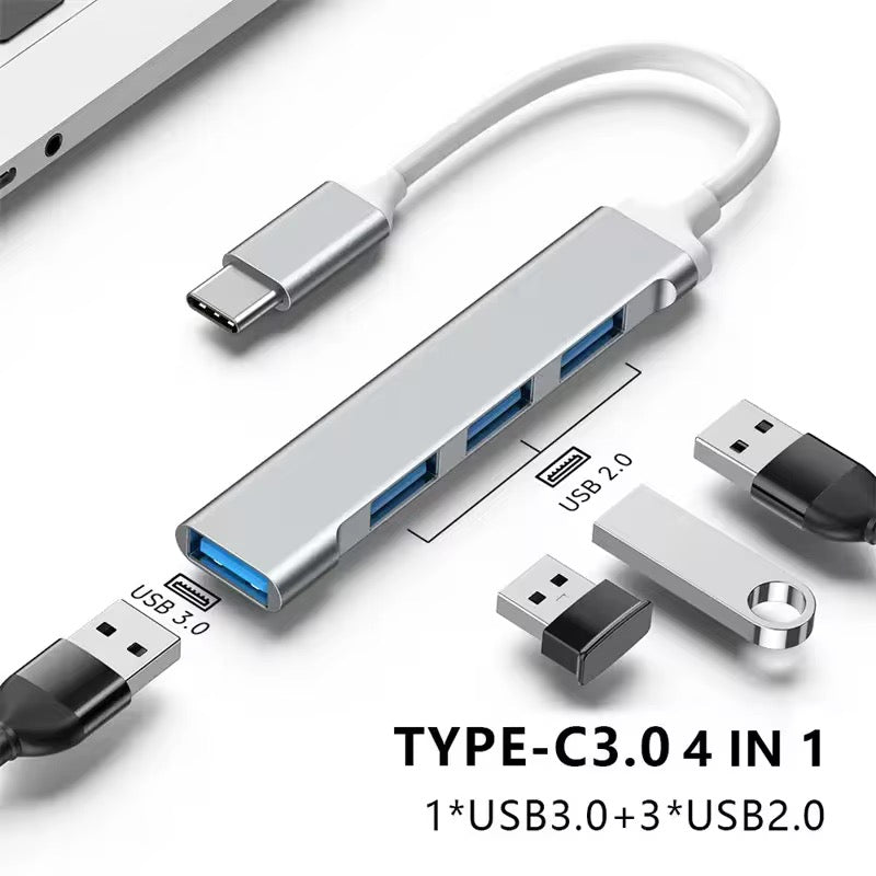 USB-C HUB 4-en-1 – Adaptateur multifonction