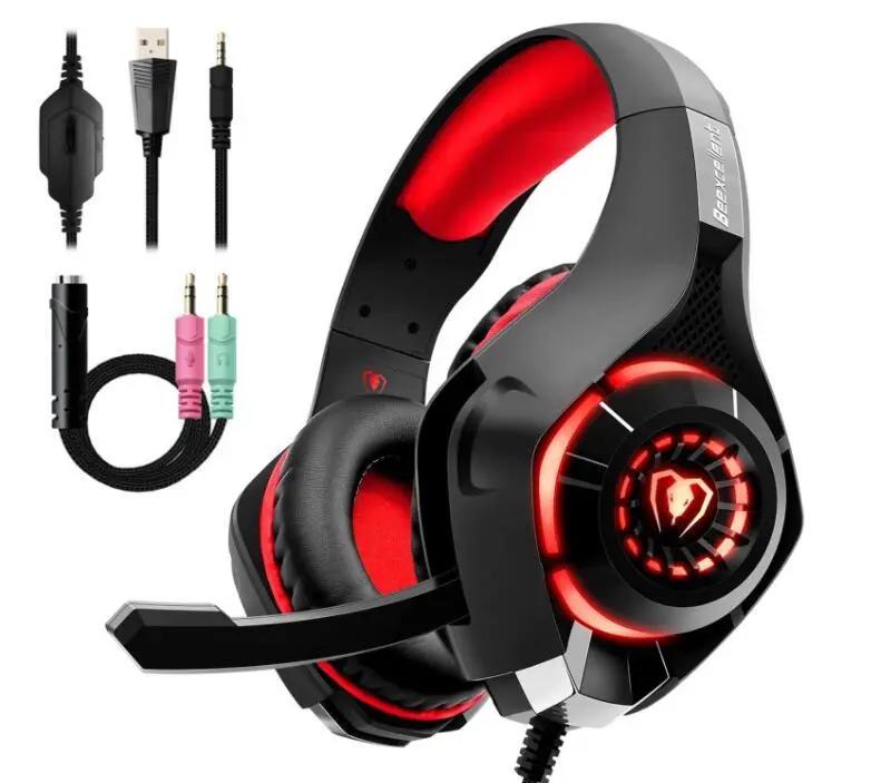 Casque Gamer Stéréo avec Micro & Lumières LED Électro93