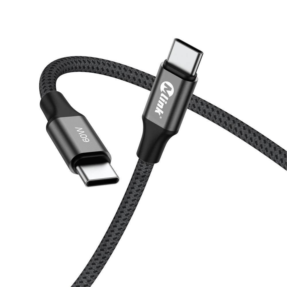 Câble USB-C PD60W 20V/3A en nylon tressé à charge rapide KEKO Collection