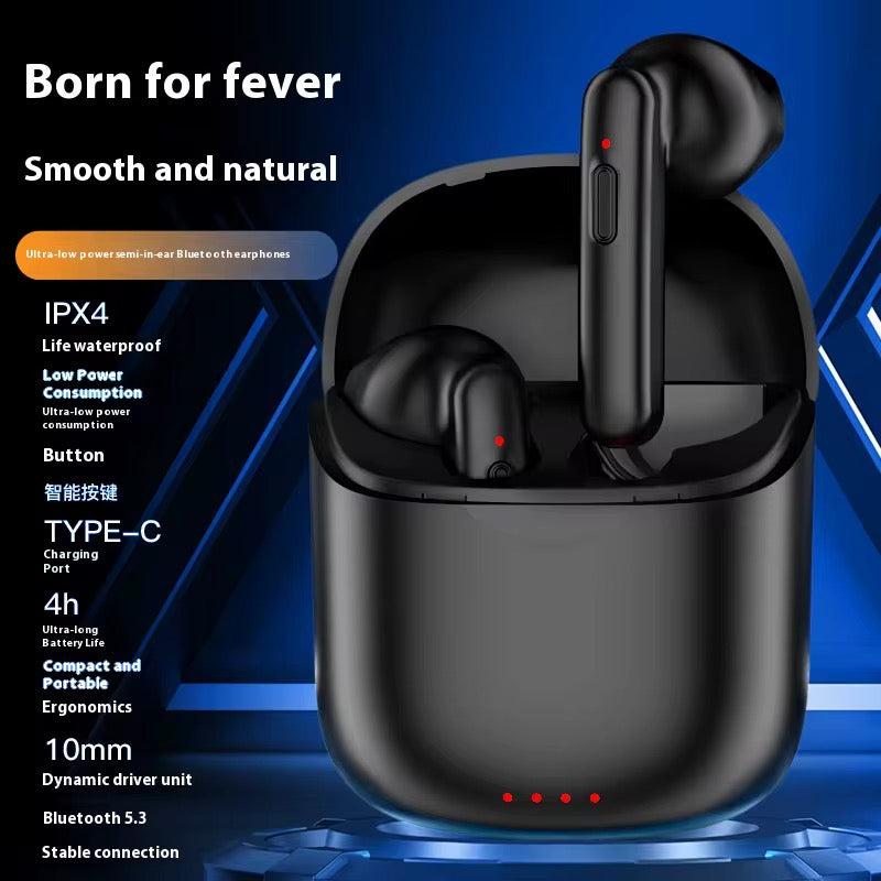 Écouteurs Bluetooth Sans Fil 5.3 – Son HD, IPX4, Charge USB-C Électro 93