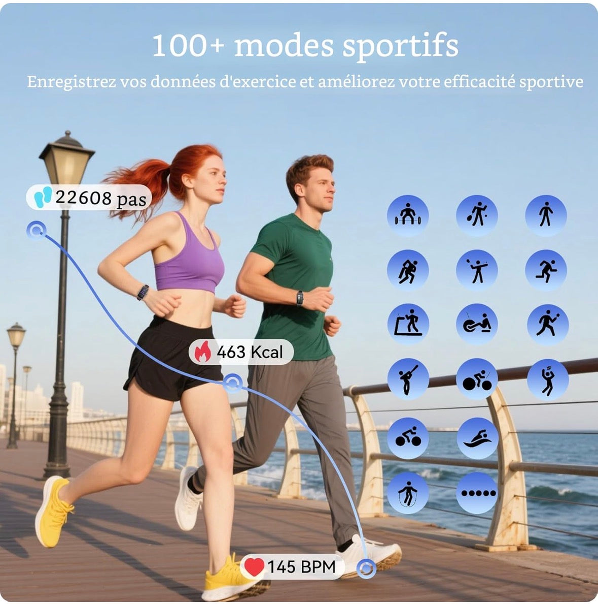 Montre Connectée Étanche IP68 Électro 93