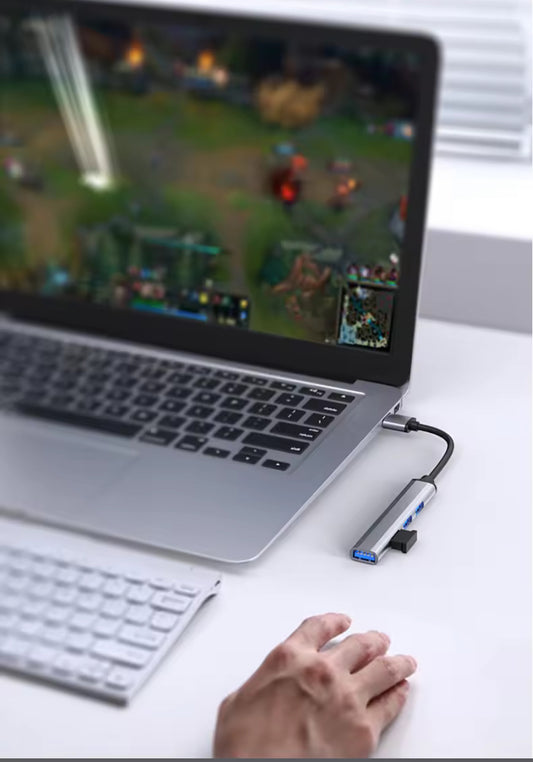 USB-C HUB 4-en-1 – Adaptateur multifonction