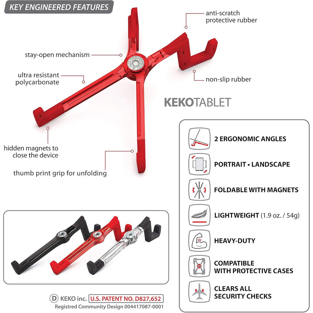 KEKO Support à Tablette Universel - Crystal KEKO Collection